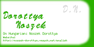 dorottya noszek business card